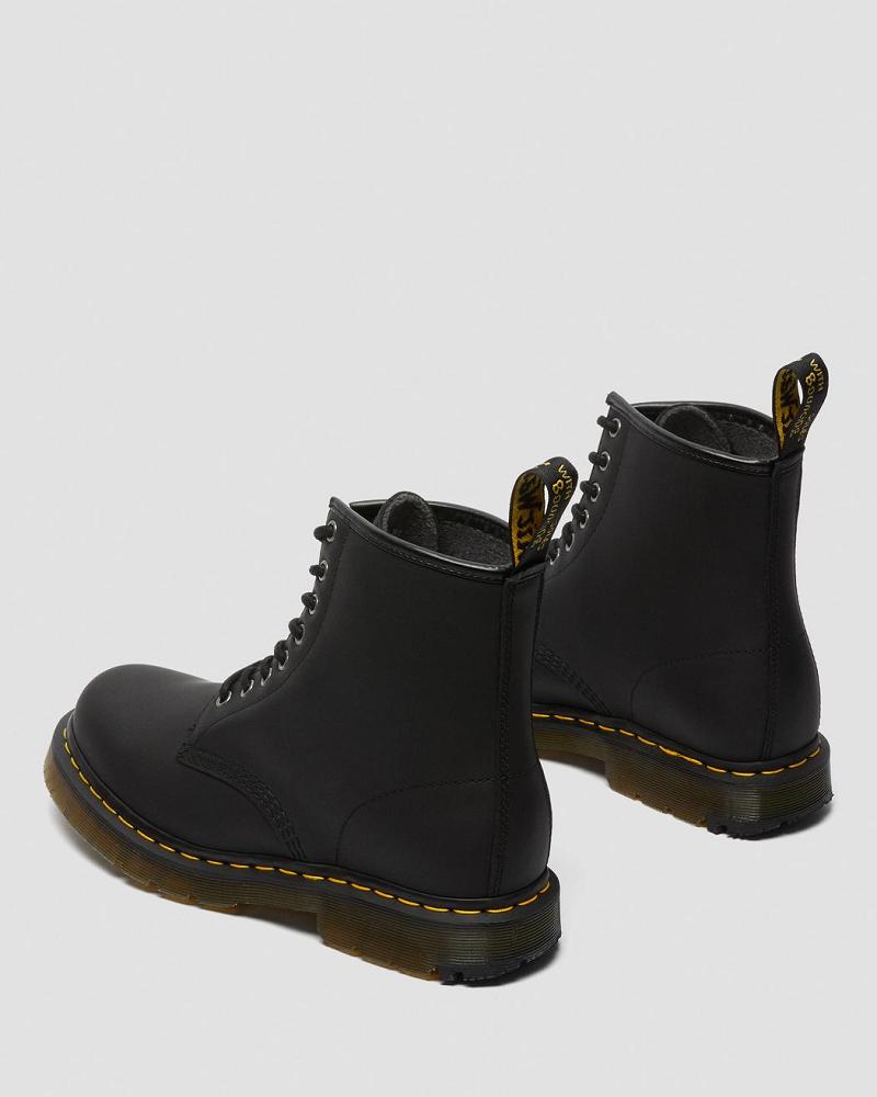 Black Men's Dr Martens 1460 DM's Wintergrip Lace Up Boots | CA 507MQZ